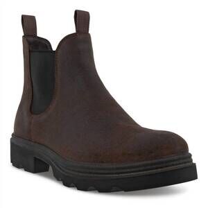 NEW ECCO men's grainer chelsea slip-on boot in coffee